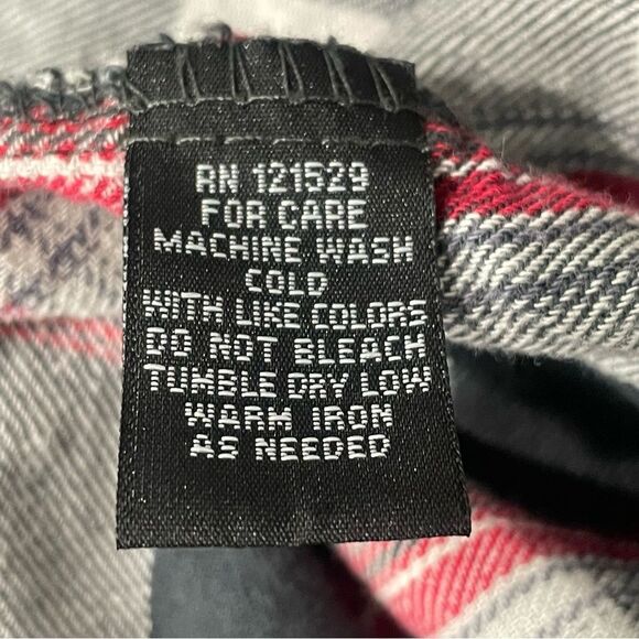 Elixir Black Gray Res Plaid Button Down/Up Long Sleeve Shirt 100% cotton XXL - Picture 6 of 10